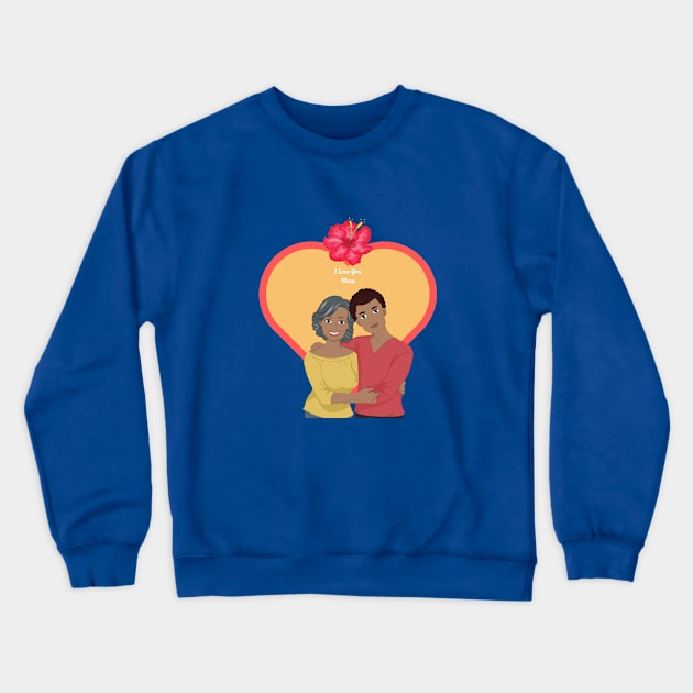 Adult Child an Mother, African American/Black Crewneck Sweatshirt by Unique Online Mothers Day Gifts 2020